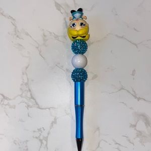 Doorables Alice in Wonderland Blue Beaded Pen Ink refills included